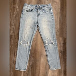 Dex Light Blue Distressed Skinny Jeans